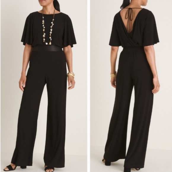 Adrianna Papell Pants - Adrianna Papell Short Sleeve Jumpsuit with Waist Detail for Chico’s - NWT 6